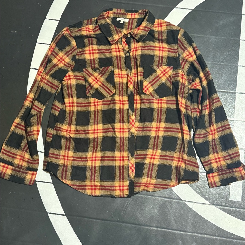 Maurices Plaid Button-Up Shirt